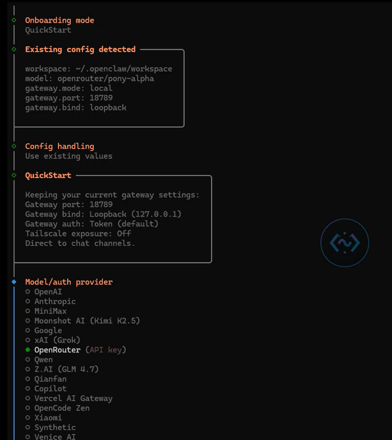OpenRouter provider selection