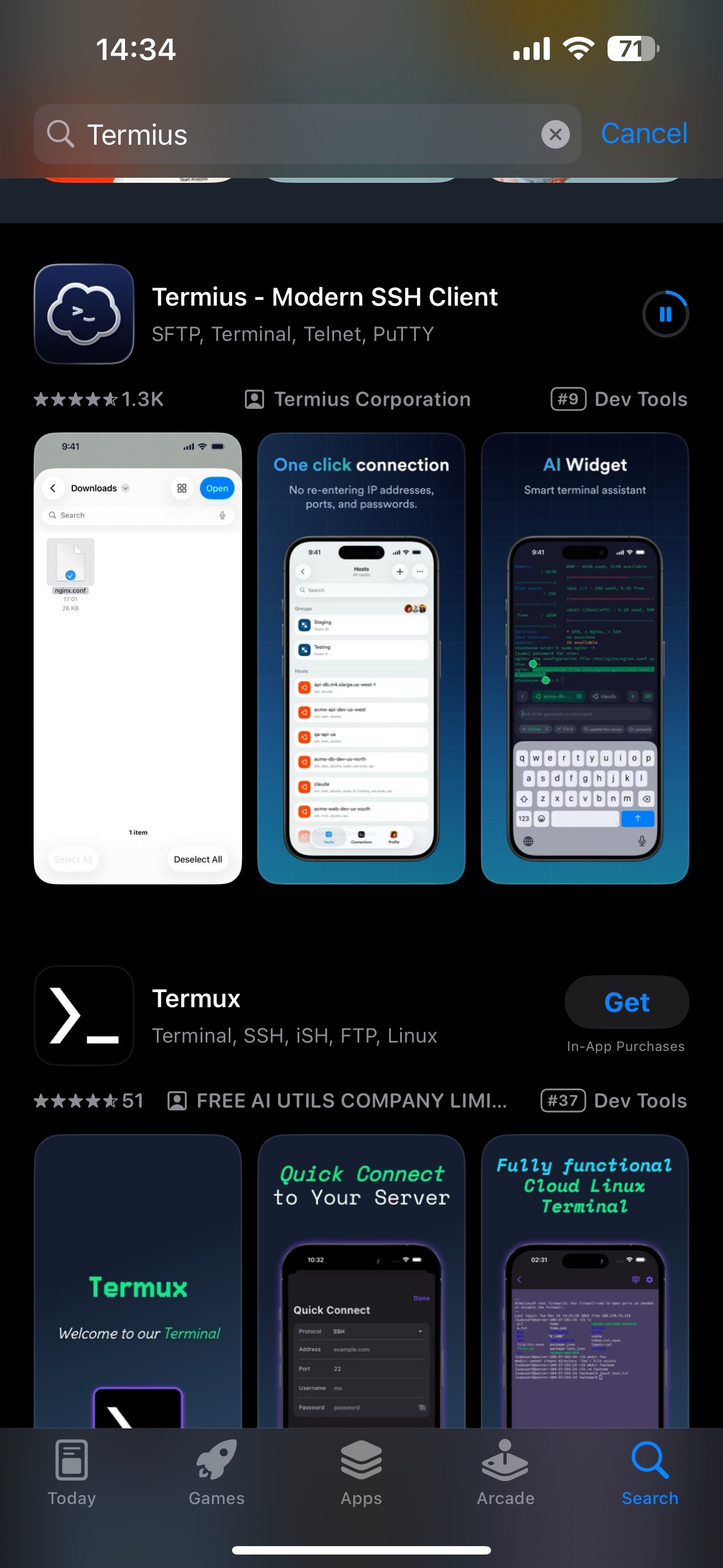 Termius app store