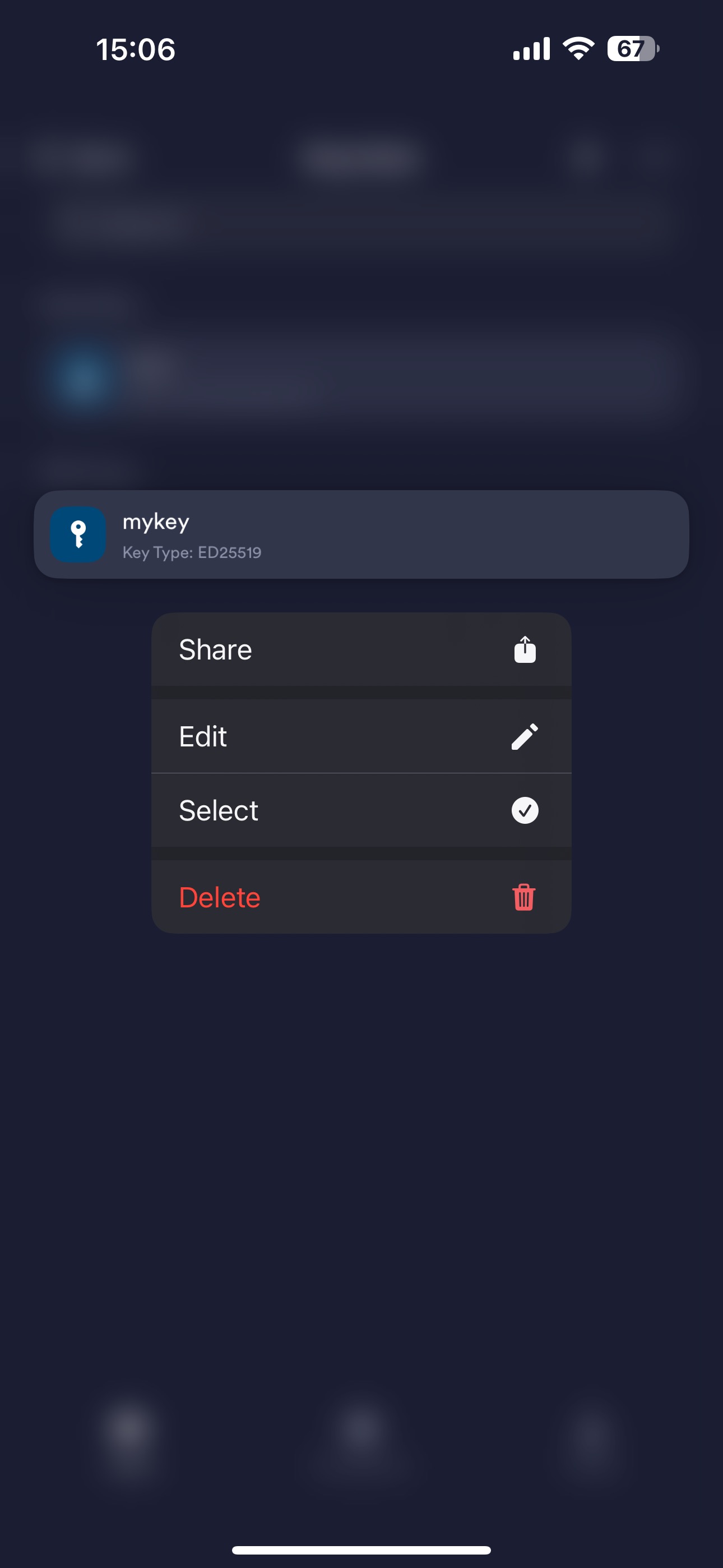 Share key