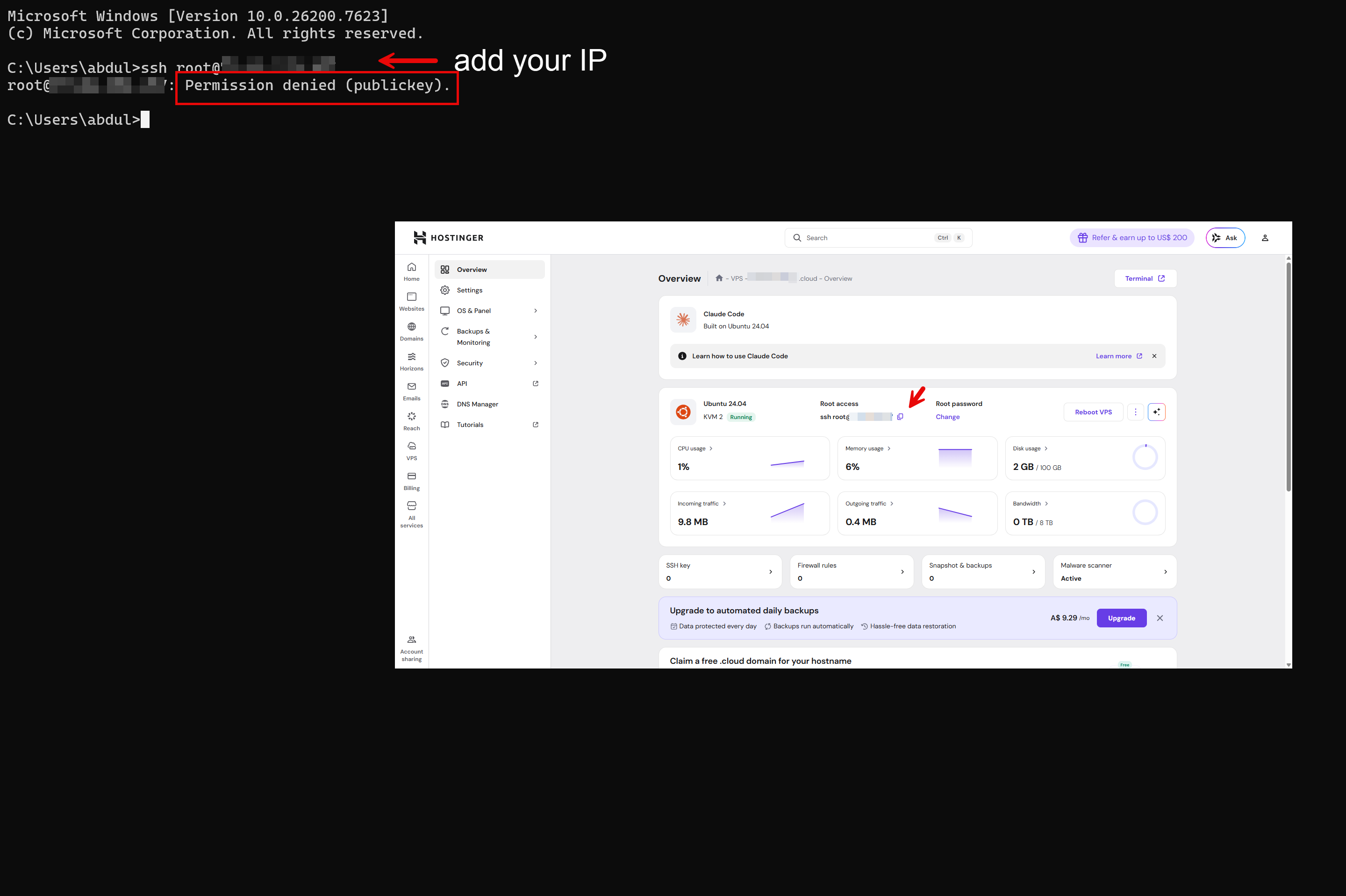 Permission denied